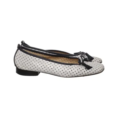 Ballet flats (White, Black) from Brunate Leather
