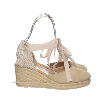 Chaussure compensées (Beige) de Manebí