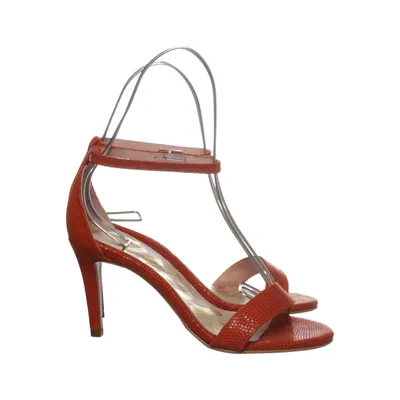 Sandales à talons hauts (Orange) de Cuplé Cuir