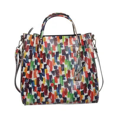 Schoudertas (Meerkleurig) van Made in italy Leer