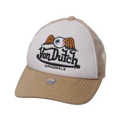 Trucker cap (Beige, White) from Von Dutch Polyester