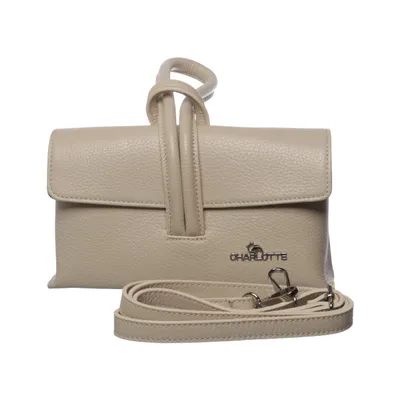 Axelremsväska (Beige) från Charlotte Skinn, Polyester