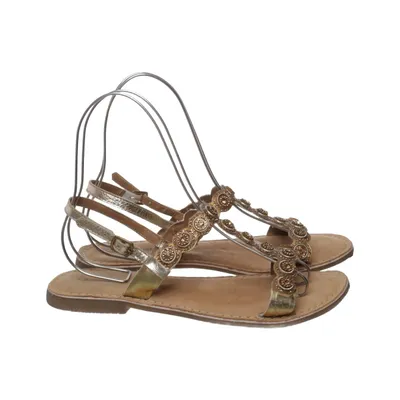 Sandals (Beige, Gold) from Lazamani