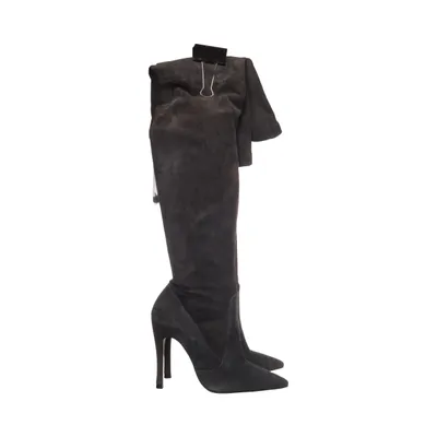 Stiefel (Grau) von Zara Woman Leder