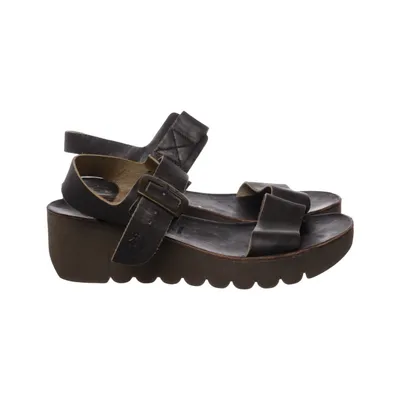 Wedges (Black, Gray) from Fly London Polyurethane