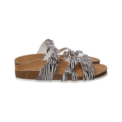 Sandales (Noir, Blanc) de Braqeez Cuir