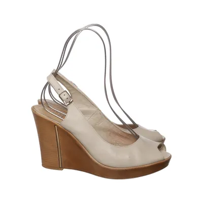 Wedges (Beige) from Lasocki Leather