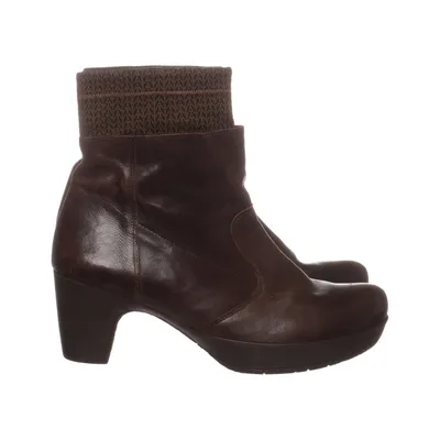 Bottes à talons (Marron) de Think! Cuir