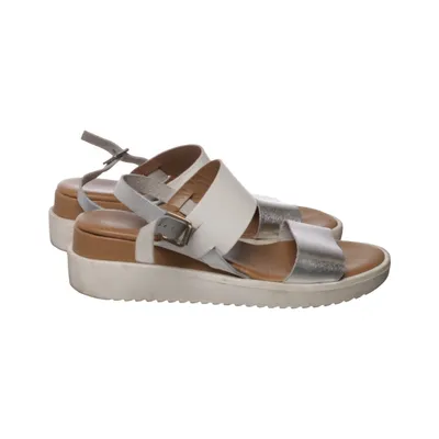 Sandals (White, Silver) from Evie