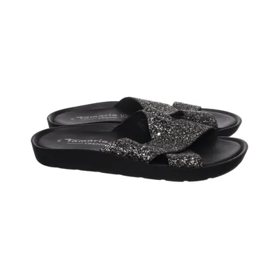 Slip-ins (Black, Silver) from Tamaris Trend Leather