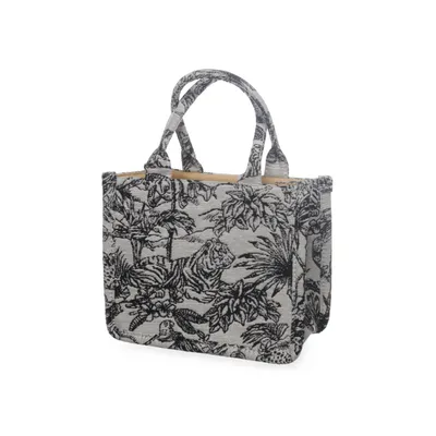 Handväska (Vit, Svart, Flerfärgad) Linne