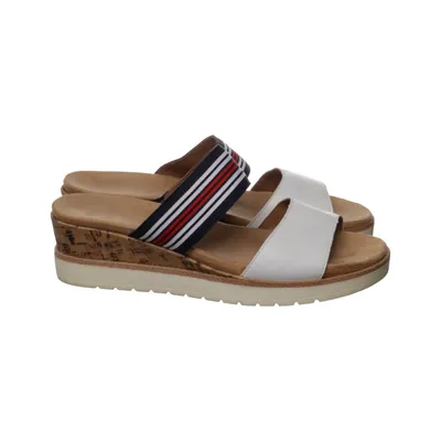 Slip-ins (White, Blue, Red) from Remonte Leather