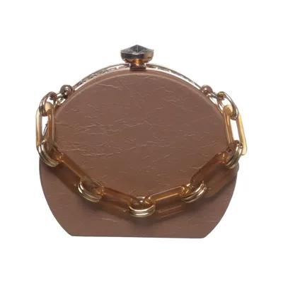 Handbag (Beige) from Bijou Brigitte Polyester, Polyurethane