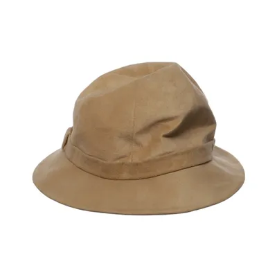 Bucket hat (Beige) van Alcantara Polyester, Polyurethaan