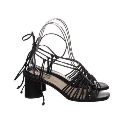High heel sandals (Black) from Rouje Leather