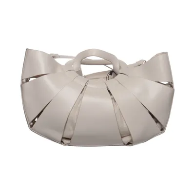 Handbag (Beige) from Hallhuber Polyamide, Viscose