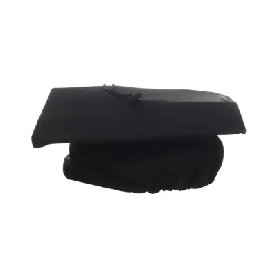 Academische pet (Zwart) van Square Elastaan, Polyester