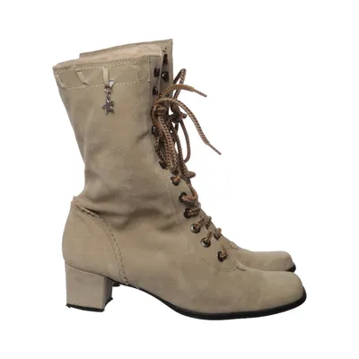 Bottes à talons (Beige) de Stockerpoint