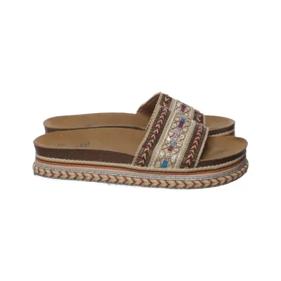 Mules (Beige, Multicolore) de Super Me