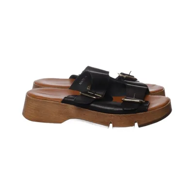 Chaussure compensées (Noir, Marron) de Bata Cuir