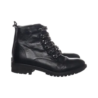 Bottes à lacets (Noir) de Cosmoparis Cuir