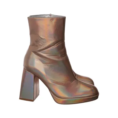 Heeled boots (Gold, Multicolored) from Sacha Leather