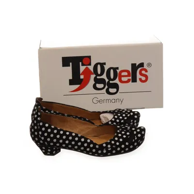 Ballet flats (Black, White) from Tiggers Leather