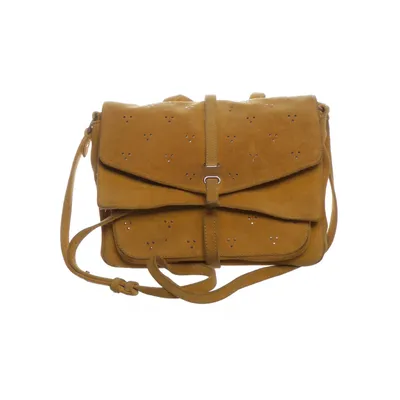 Sac à bandoulière (Jaune) de Petite Mendigote Coton, Cuir