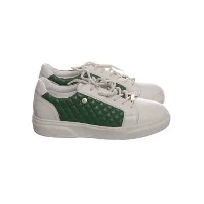 Sneakers (White, Green) from Copenhagen Shoes by Josefine Valentin Leather