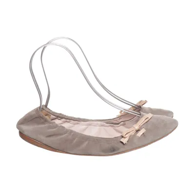 Ballet flats (Brown) from Miu Miu Suede
