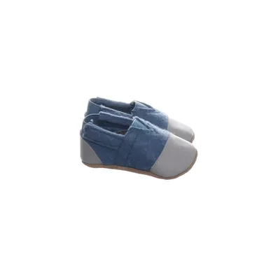 Baby slofjes (Blauw, Grijs) van Baby Baby Leer