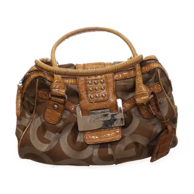 Handbag (Brown, Beige) from Gussaci