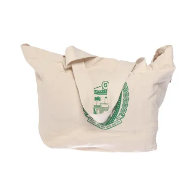 Canvas bag (Beige, Green) from Sporty & Rich