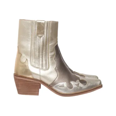 Cowboy boots (Silver, Brown) from Manfield Leather