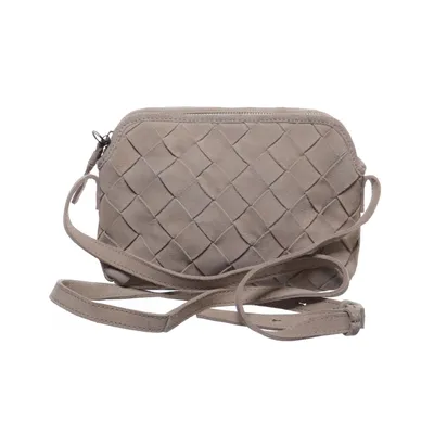 Axelremsväska (Beige) från Zign Bomull, Skinn