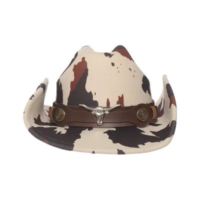 Cowboyhoed (Beige, Meerkleurig) Polyester