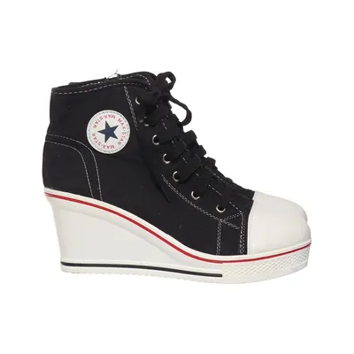 Canvas schoenen (Zwart, Wit) van Max Star Katoen