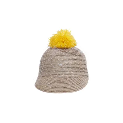 Strohoed (Beige, Geel, Wit) van Simonetta