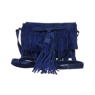 Axelremsväska (Blå) från Isabella Fiore Bomull, Skinn