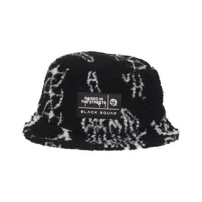Buckethatt (Svart, Vit) från Black Squad Polyester