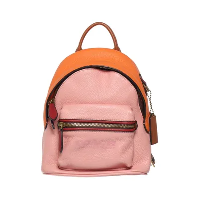 Backpack (Pink, Brown, Multicolored) from Coach Leather
