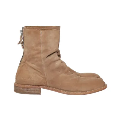 Ankle boots (Beige) from Moma Leather
