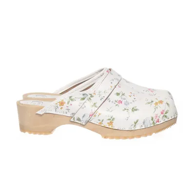 Träskor (Vit, Flerfärgad) från Moheda Toffeln Skinn