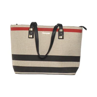 Handbag (Beige, Black, Red) from Gallantry