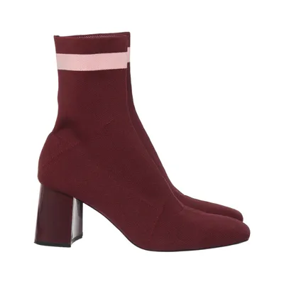 Heeled boots (Red, Pink) from Zara Trafaluc