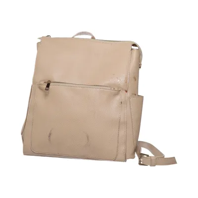 Backpack (Beige) from Taracci Cotton, Polyester, Polyurethane