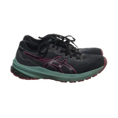 Running shoes (Gray, Pink, Green) from Asics