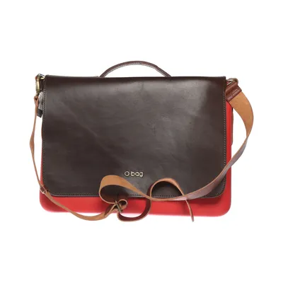 Schoudertas (Bruin, Rood) van O Bag