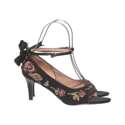 Sandales à talons hauts (Noir, Multicolore) de Donna Girl Cuir