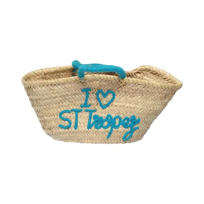 Strandväska (Beige, Blå) från St. Tropez